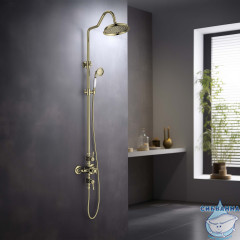 Душевая система Aquatek Классик AQ2563PG (полированное золото)
