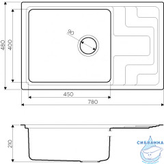 Кухонная мойка Omoikiri Mizu 78-LB-IN 4973729