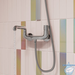 Смеситель для ванны IddisTwist TWISBBTi02WA (хром)