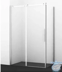 Боковая стенка Wasserkraft Dinkel 80 58R06-RP80/15R06-RP80 профиль хром, стекло прозрачное