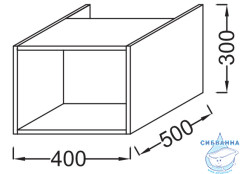 Ниша-полка Jacob Delafon Parallel 40 см EB593-E10 квебекский дуб