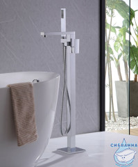 Смеситель для для ванны напольный Abber Daheim  AF8215  (хром)