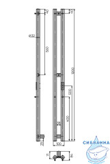 Полотенцесушитель электрический Indigo Style (с таймером) 10х120 графит (с возможностью скрытого подключения, подключение R/L)
