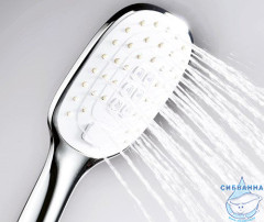 Ручной душ WasserKRAFT 3 режима A062 (хром/белый)