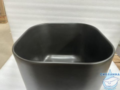 Раковина накладная ABBER Rechteck AC2222MB черная матовая