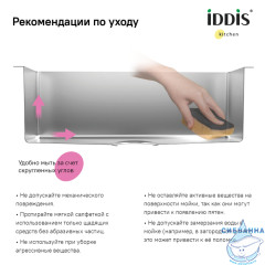 Кухонная мойка Iddis Edifice 54 EDI54G0i77 графит