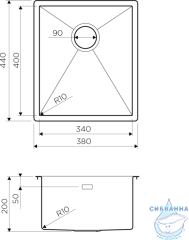 Кухонная мойка Omoikiri Taki 38-U/IF-LG 4973092