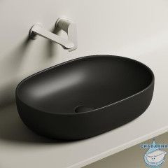  Раковина на столешницу 60 см Ceramicanova Element CN6047MB (черный матовый)