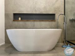 Ванна из литьевого мрамора New Line Sanitary Эдем 170х80 (с переливом)