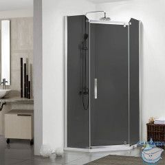 Душевое ограждение Azario Edmonton 90x90 профиль серый, стекло тонированное AZ-NNC3231-2 900 (без поддона)