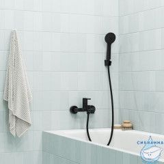 Шланг для душа, черный матовый, нерж. сталь, 1,5 м, Agua, IDDIS, AGUS15B0i19