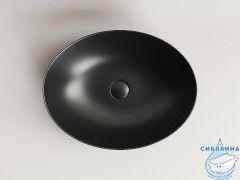  Раковина на столешницу 52 см Ceramicanova Element CN6017MB (черный матовый)