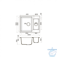  Кухонная мойка Omoikiri Sakaime 60-2-WH белый