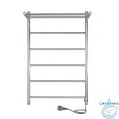 Полотенцесушитель электрический Indigo Line с полкой П5 50х80 хром (с возможностью скрытого подключения, подключение R/L)