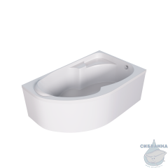 Акриловая ванна 1MarKa Diana 150x90 R с каркасом