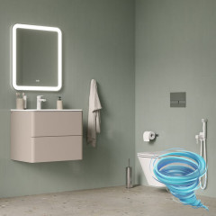 Унитаз подвесной безободковый со смывом торнадо Iddis Bild BIQRNSEi25 с сиденьем Soft Close (микролифт)