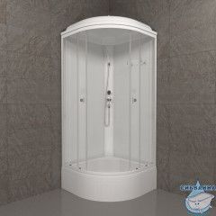 Душевая кабина Тритон Ультра В 100x100 профиль белый, стекло прозрачное Щ0000061825