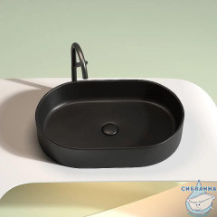  Раковина на столешницу 61 см Ceramicanova Element CN6048MB (черный матовый)