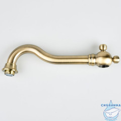 Излив для смесителя, кухня, латунь, 278х207 мм, поворотный, бронза, IDDIS, 995028BR5SM