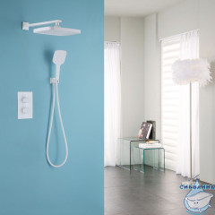 Душевая система Abber Weiss Insel 250 1 режим AF8051W (белый)