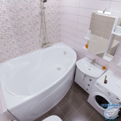 Акриловая ванна Тритон Изабель 170х100 правая с каркасом