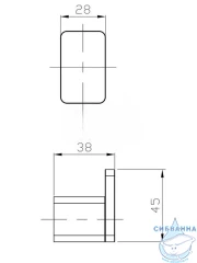 Крючок Raglo R301.05.06 (черный матовый)