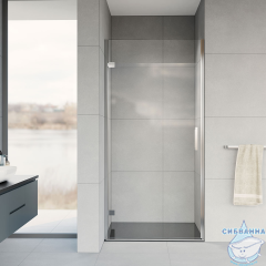 Дверь в нишу Vincea Flex 90 профиль хром, стекло прозрачное VDP-1F900CL