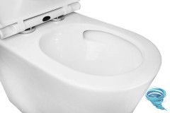 Унитаз напольный безободковый Azario Scala с бачком и сиденьем Soft Close (микролифт) AZ-8101