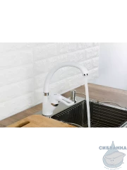 Смеситель кухни Frap F4166-8 (белый камень)