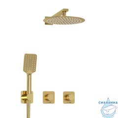 Душевая система Wasserkraft 250 1 режим A8251.306.180.259.285.194.201 (золото матовое)