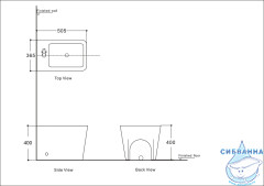 Биде напольное Aquanet Tavr 2.0 B1 243551 (без сиденья)