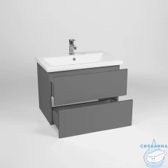 Тумба Viant София 70П с раковиной Como 70 графит