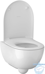 Инсталляция для унитаза Geberit Duofix Delta с кнопкой смыва Delta01 хром глянцевый,  с унитазом Geberit Renova Compact (с сиденьем Soft Close (микролифт)