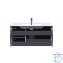 Тумба с умывальником, подвесная, 100 см, темно-серый, Edifice, IDDIS, EDI10D0i95K  подходит умыв. 0101000i28