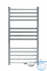 Полотенцесушитель электрический Indigo Attic Romb (с таймером) 50х100 хром (с возможностью скрытого подключения, подключение R/L)
