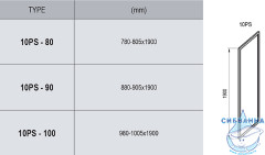 Боковая стенка Ravak APSV 70 95010102Z1 профиль белый, стекло прозрачное