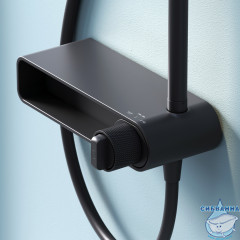Душевая система Am.Pm X-Joy 220 1 режим F0785A622 (черный матовый)