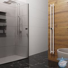 Полотенцесушитель электрический Terminus Duo 11х160 круглая (с возможностью скрытого подключения) (белый матовый)