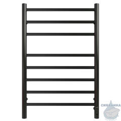 Полотенцесушитель электрический Grois Laura GR-132 П8 80х50 (черный матовый)