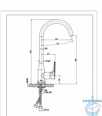 Смеситель для кухни Bravat Arden F7351385CP-RUS (хром)