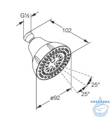 Верхний душ Kludi Freshline 6219105-00