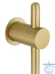 Полотенцесушитель электрический  Wonzon&Woghand Leipzig 37х76 WW-AL3621-BG (с возможностью скрытого подключения, подключение универсальное) (золото брашированное)