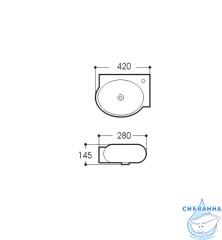 Раковина 42 см Aquatek AQ5304-00