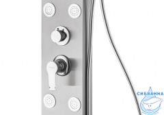 Душевая панель Aquanet Galaxy Matt 200 2 режима 237437 ( матовая нержавеющая сталь)