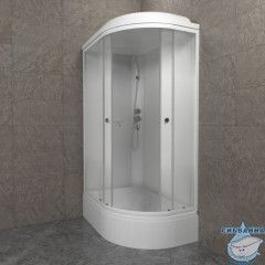 Душевая кабина Тритон Коралл L 120х80 В профиль белый, стело лайт Щ0000068947