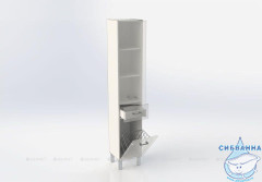 Шкаф пенал напольный Aquanet Верона 35 187316 белый матовый