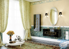 Пенал Aqwella Clarberg Due Amanti 50 DUE0505BLK черный, ручки золото