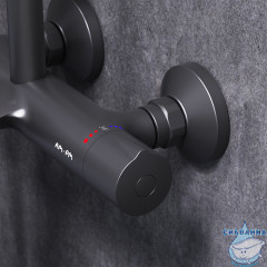 Душевая система AM.PM Like 220 1 режим F0780522 (чёрный матовый)