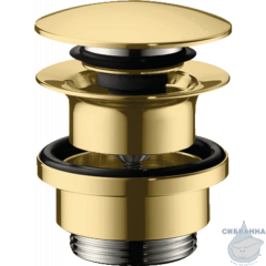 Донный клапан для раковины Hansgrohe 50100990 (золото)