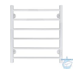 Полотенцесушитель электрический Санприз Аврора П6 50х60  (белый матовый) (подключение универсальное)